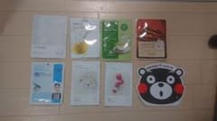 韓国のパック7枚とくまモンのパック1枚のサムネイル