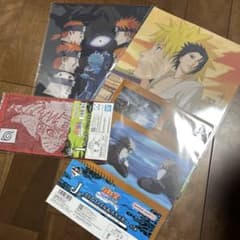 제일 복권 NARUTO 비주얼 보드 파일 수건 세트