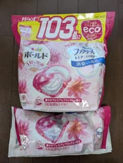 ボールド 洗濯ボール 103個入おまけ付き ファブリーズの香りのサムネイル