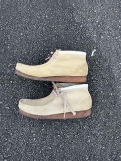 CLARKSワラビー　ベージュ25.5cm 美品 Clarks WallabeeGTX Maple Suede MAPLE（クラークス ワラビー