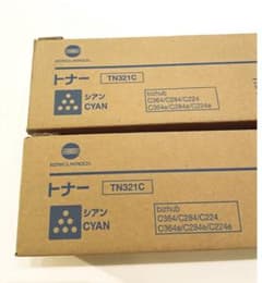 コニカミノルタ　トナー　シアン　TN321C  2本セット
