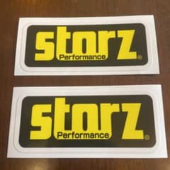 STORZ ストーツ ステッカー オリジナルオーダーしてみました　黒黄のサムネイル