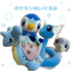ポケモンぬいぐるみ4体セット　ポッチャマ　ラプラス　ハクリュー　ミニリュウのサムネイル
