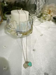 ティファニー ダブルハート ネックレス シルバー 美品 クリーニング済