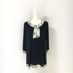 近年美品 LEONARD レオナール カンカン ストレッチ チュニック 42