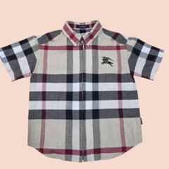 BURBERRY キッズ 半袖シャツ BURBERRY LONDON バーバリー キッズ 半袖シャツ 110A - メルカリ