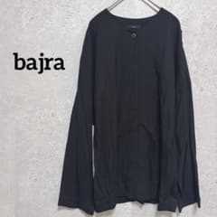 バジュラ ノーカラー ジャケット 黒 比翼ボタン 日本製 羽織り 状態良好✨ バジュラ ノーカラー ジャケット 黒 比翼ボタン 日本製 羽織り 状態