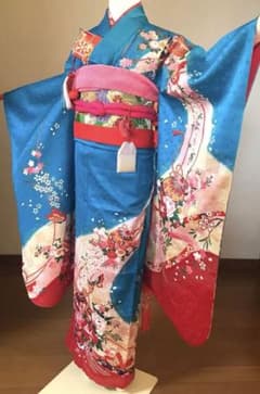 七五三7歳フルセット　ターコイズブルー　可愛い鞠　蝶々❤️ 七五三7歳フルセット ターコイズブルー 可愛い鞠 蝶々❤️ - メルカリ