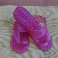 ギョサン キッズ  赤ピンク ラメ 18cm ～19cmのサムネイル