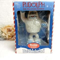 ルドルフ 赤鼻のトナカイ 雪男バンブルボブルヘッド人形ビンテージ 希少