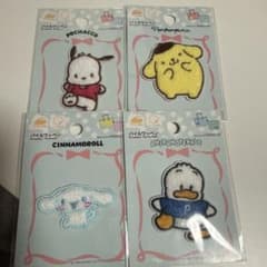ポチャッコ・ポムポムプリン・シナモロール・ペックルワッペンセットのサムネイル