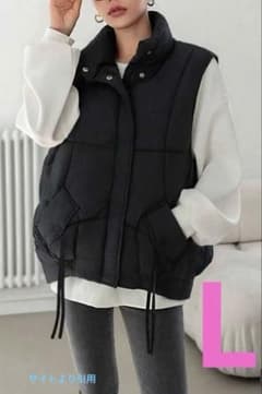 안솜 베스트 블랙 L 사이즈 Shein DASY