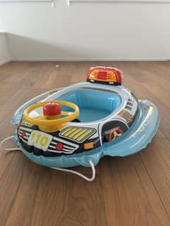 パトカー 浮き輪 足入れ ベビー用のサムネイル