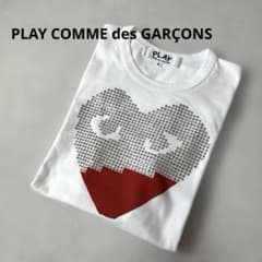 希少 クリスマス限定 プレイコムデギャルソン ラインストーンハートTシャツ S 希少 クリスマス限定 プレイコムデギャルソン ラインストーンハートT