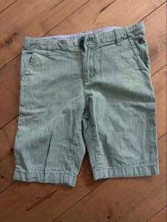 PETIT BATEAU 半ズボン 110cm 緑ストライプのサムネイル