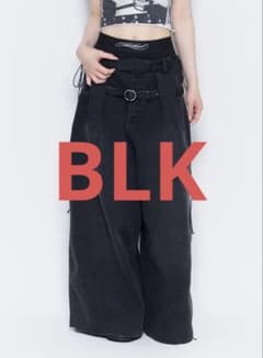 THEREDTHREAD script layered pants - メルカリ