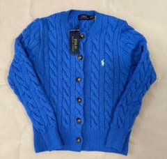 ポロベア ポロ ラルフローレン ブルニットカーディガン ライトブルー