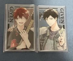 キヅナツキ ギヴン アクリルカード 立夏 真冬 けだま巾着 アニカフェ