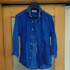 【かっつあんさん専用】麻シャツ 七分丈  in'crewsive XLのサムネイル