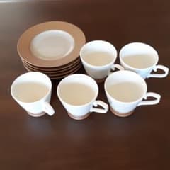 コーヒーカップ、ソーサー5客セットのサムネイル