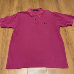 FRED PERRY フレッドペリー ポロシャツ L ピンク 鹿の子 - メルカリ