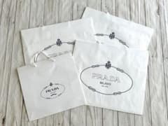 プラダ/PRADA 紙袋 ショ袋 ショッパー 白/大小4枚セット - メルカリ