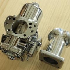珍しいメッキ仕様のSUキャブとマニホールドセット 超音波洗浄 リビルド 