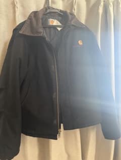 Carhartt ブラックジャケット コーデュロイ襟 - メルカリ