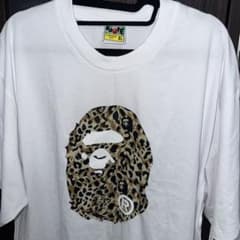 A BATHING APE Tシャツ レオパードロゴ XLのサムネイル