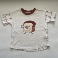 パンどろぼう⚪︎110cm⚪︎Tシャツ クリーム色 チェック柄のサムネイル