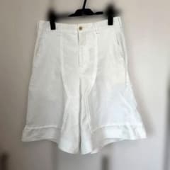 Sasa　コムデギャルソン オムプリュス ハーフ丈ボトムス 白 S Sasa様専用 コムデギャルソン オムプリュス ハーフ丈ボトムス 白 S