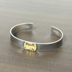 Paul Smith ポールスミス クラフトマンシルバーバングル エンボスロゴ