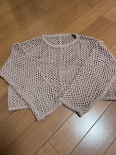 ピンクメッシュ編みのサムネイル