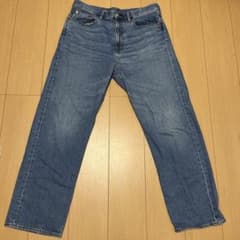 メンズ デニムパンツ ブルー GUのサムネイル