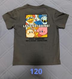 星のカービィ キッズ 半袖 Tシャツ グレー 120のサムネイル