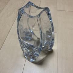 超激アツ美品！！バカラbaccara超希少アフリカ！フラワーベース大 超激アツ美品！！バカラbaccara超希少アフリカ！フラワーベース大