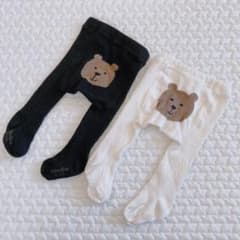 babygap くまさんタイツ　2枚セットのサムネイル