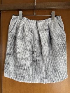 グレー ベルベット ミニスカートのサムネイル