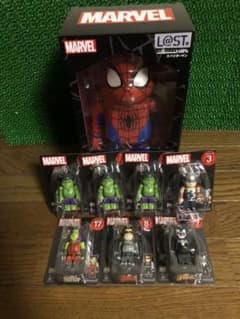 MARVEL BE@RBRICK ファミマハッピーくじ　L@ST賞とおまけの子達のサムネイル