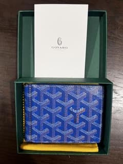 【パンダ】Goyard ゴヤール 財布 マネークリップ 青色 付属品あり パンダ様専用】Goyard ゴヤール 財布 マネークリップ 青色 付属品あり