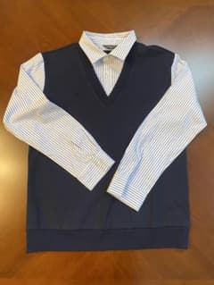 美品　COMME CA ISM フェイクレイヤードシャツ　150㎝のサムネイル