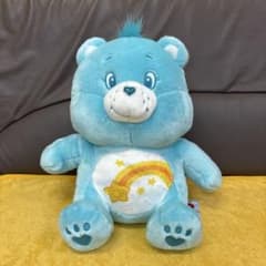 ケアベア　お座りBIGぬいぐるみ　ライトブルー　ラウンドワン限定