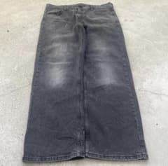 0*0様 希少 USA Levis 569 ブラックデニム ワイドレグ フェードのサムネイル