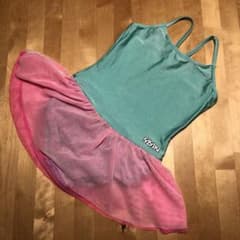 SASAKI レオタード JL グリーン×ピンクのサムネイル
