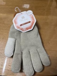 ベージュ手袋 フリーサイズのサムネイル