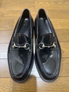 GUCCI ラバーホースビットローファー レインシューズ ブラック サイズ8