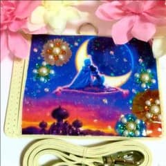 SALE中様 確認用◡̈♥︎﻿オリジナル押し花ケース アラジン ジャスミンのサムネイル