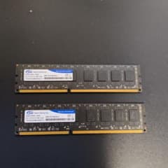 Team DDR3 1600 8GB メモリー 2枚セット - メルカリ