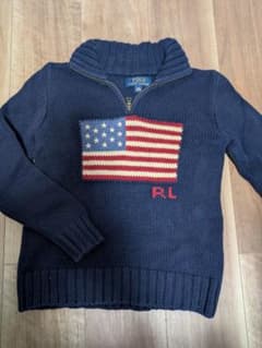 Polo Ralph Lauren 星条旗 ハーフジップ セーターのサムネイル