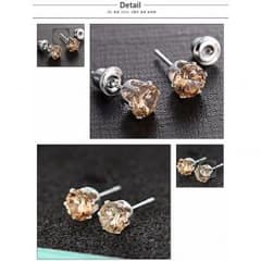 ダイヤモンドピアス(シャンパン色)のサムネイル